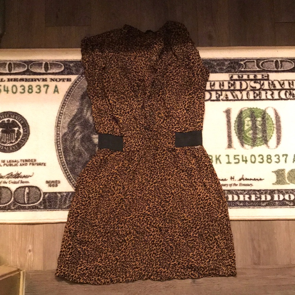 Vintage Chic Guess Leopard-Print Dress